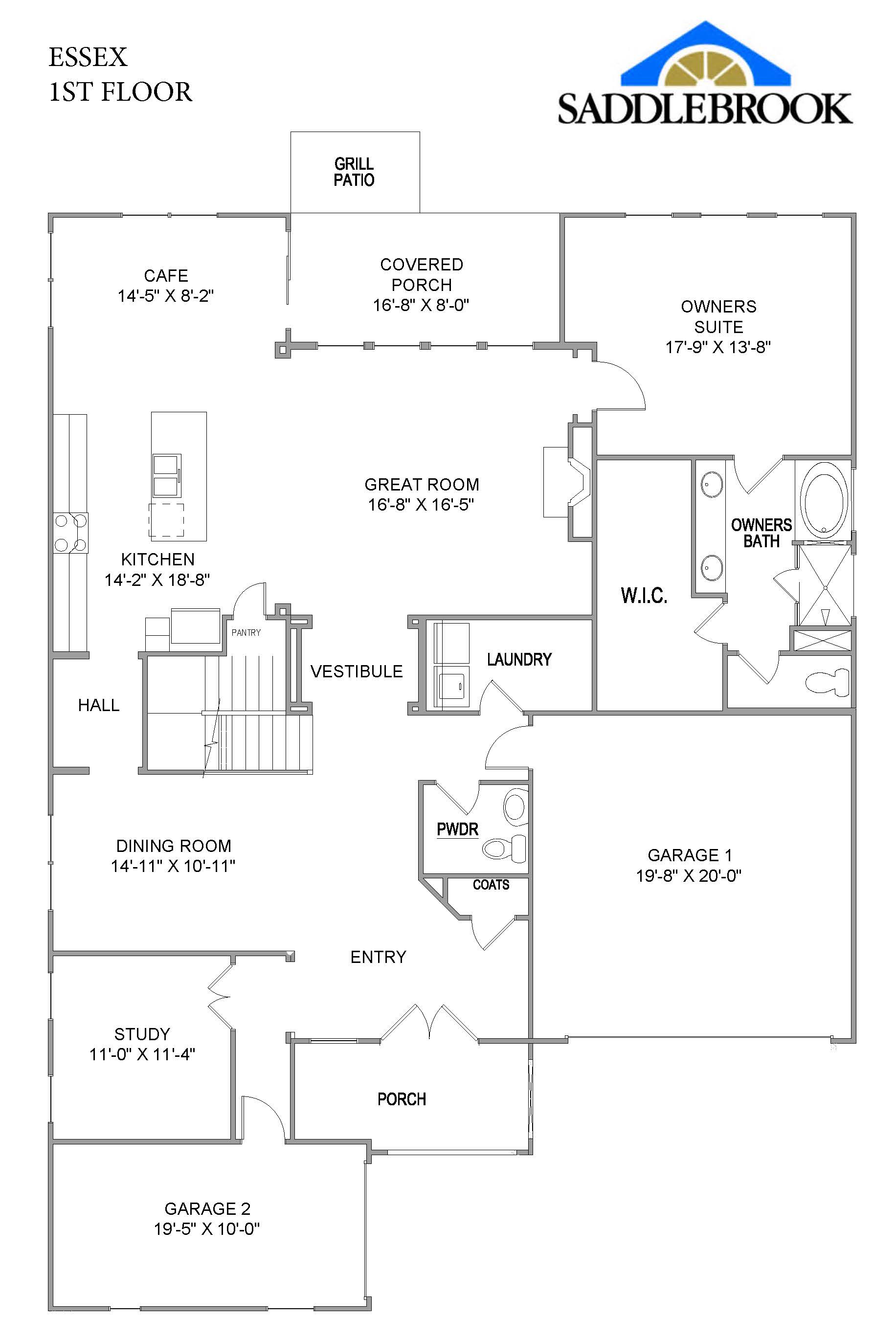 Essex- 2d Floor Plan 1