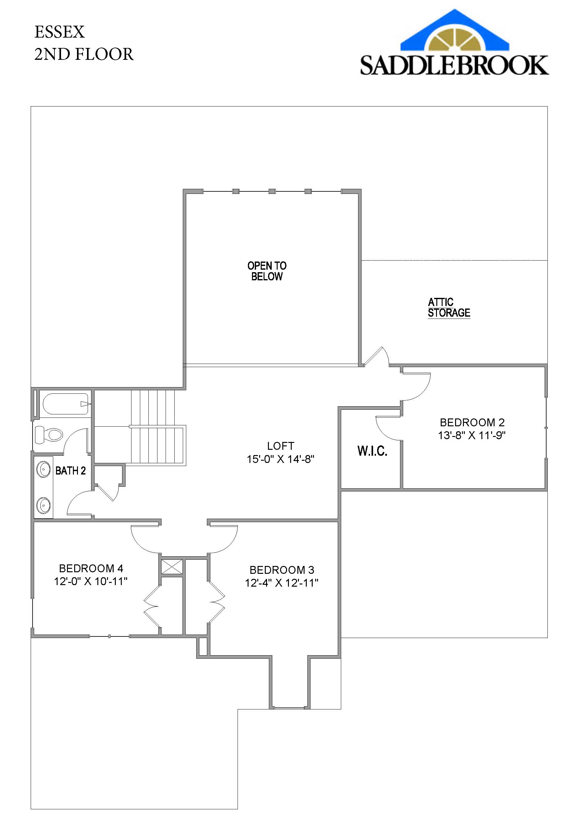 Essex- 2d Floor Plan 2