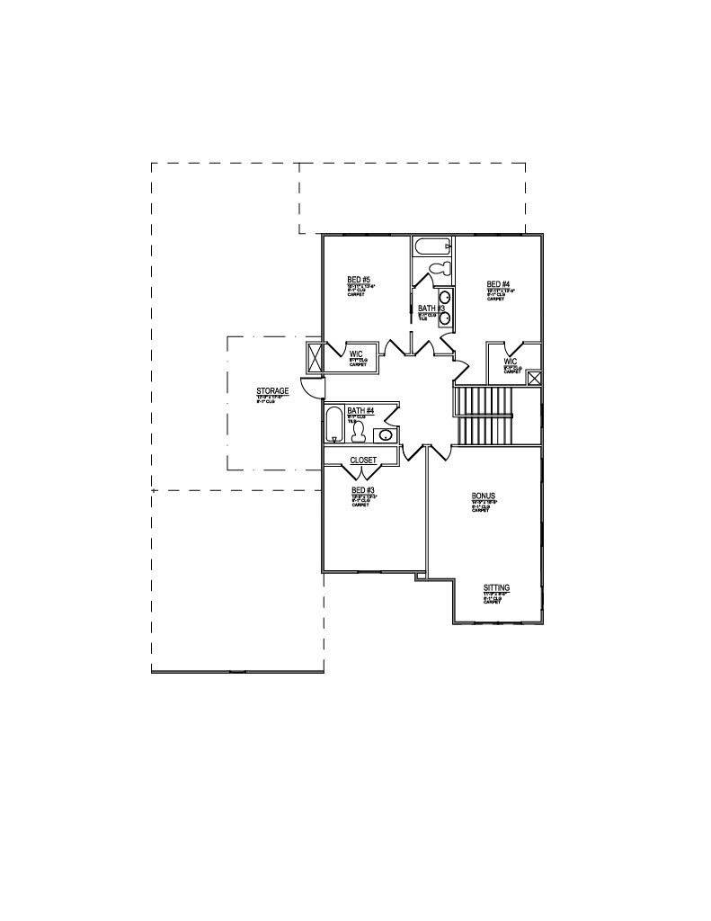 Lot 31 – 12021 Deer Crossing Dr- 2d Floor Plan 2
