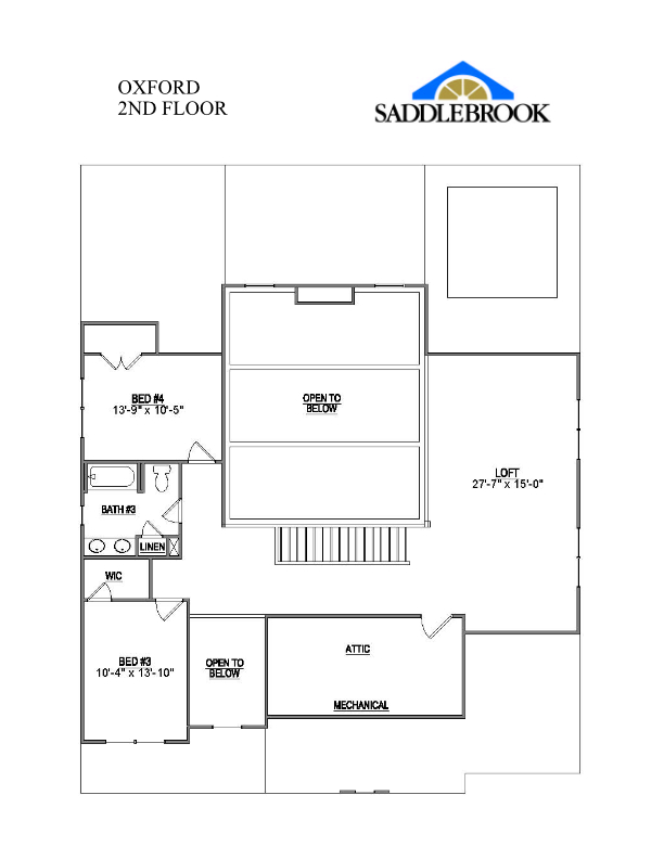 OXFORD- 2d Floor Plan 2