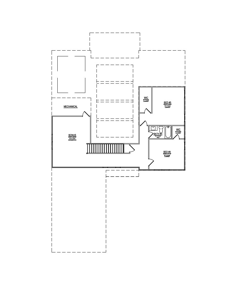 Lot 04 – 12430 Pipers Run- 2d Floor Plan 2