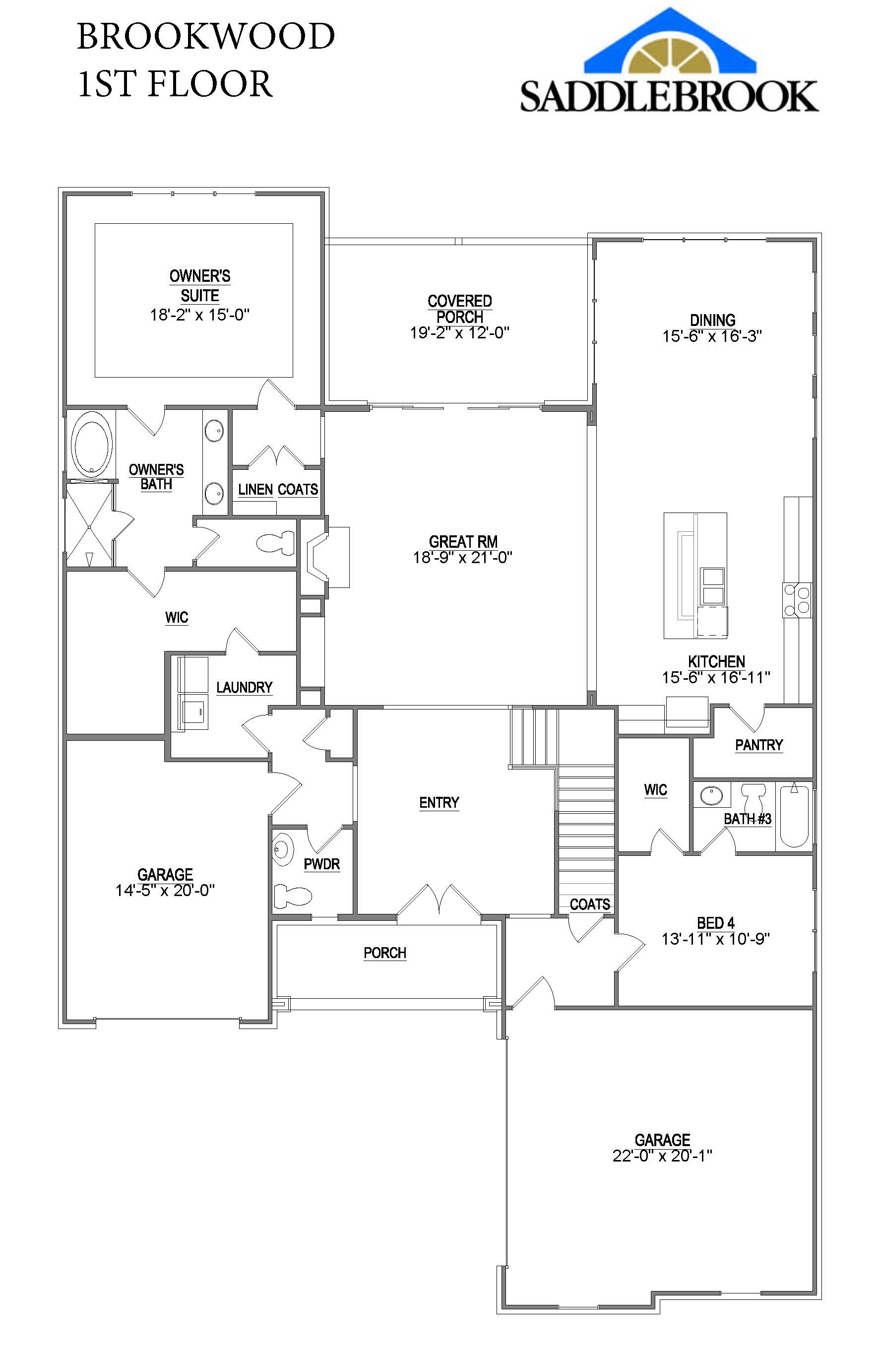 BROOKWOOD- 2d Floor Plan 1