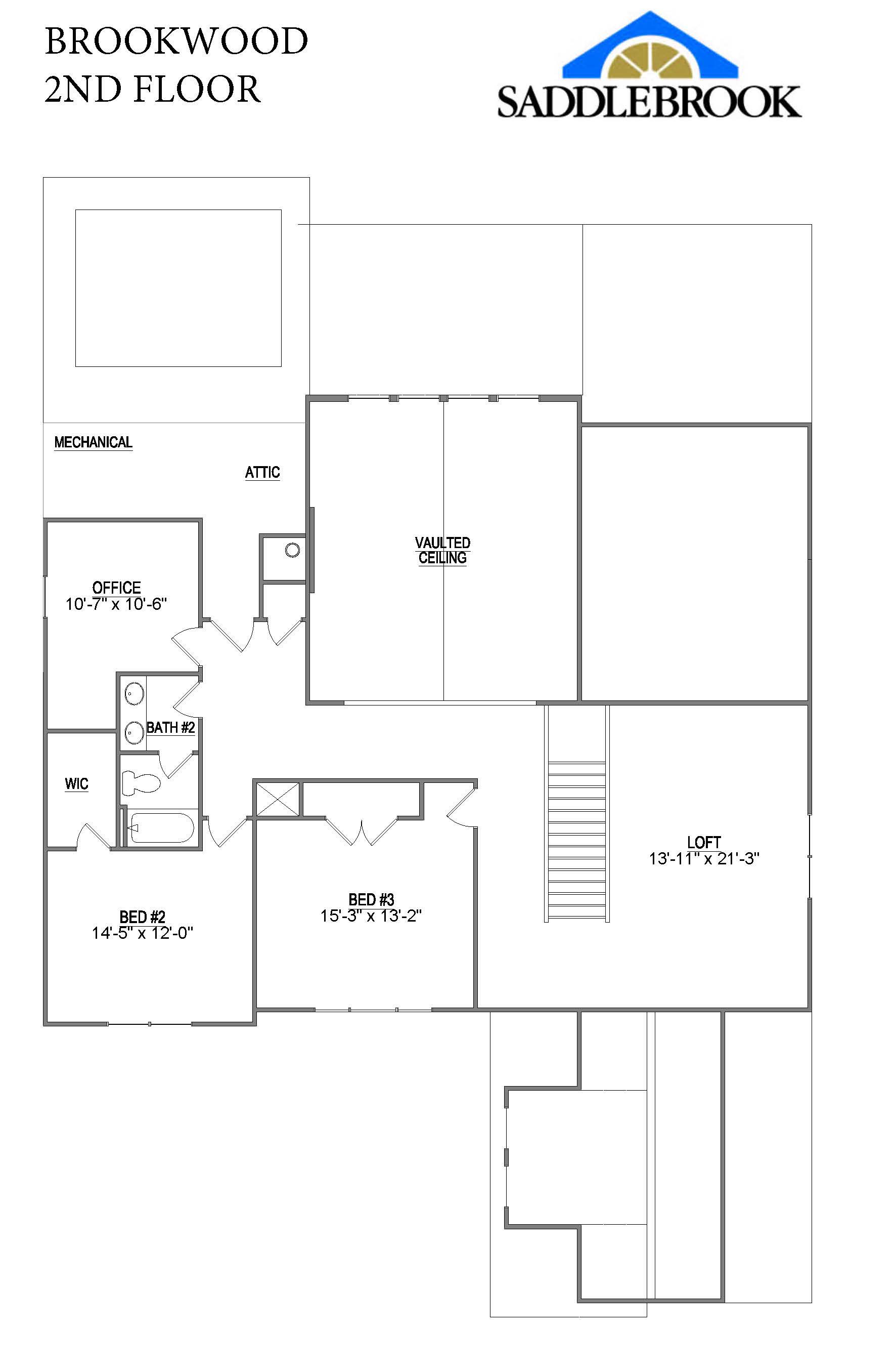 BROOKWOOD- 2d Floor Plan 2