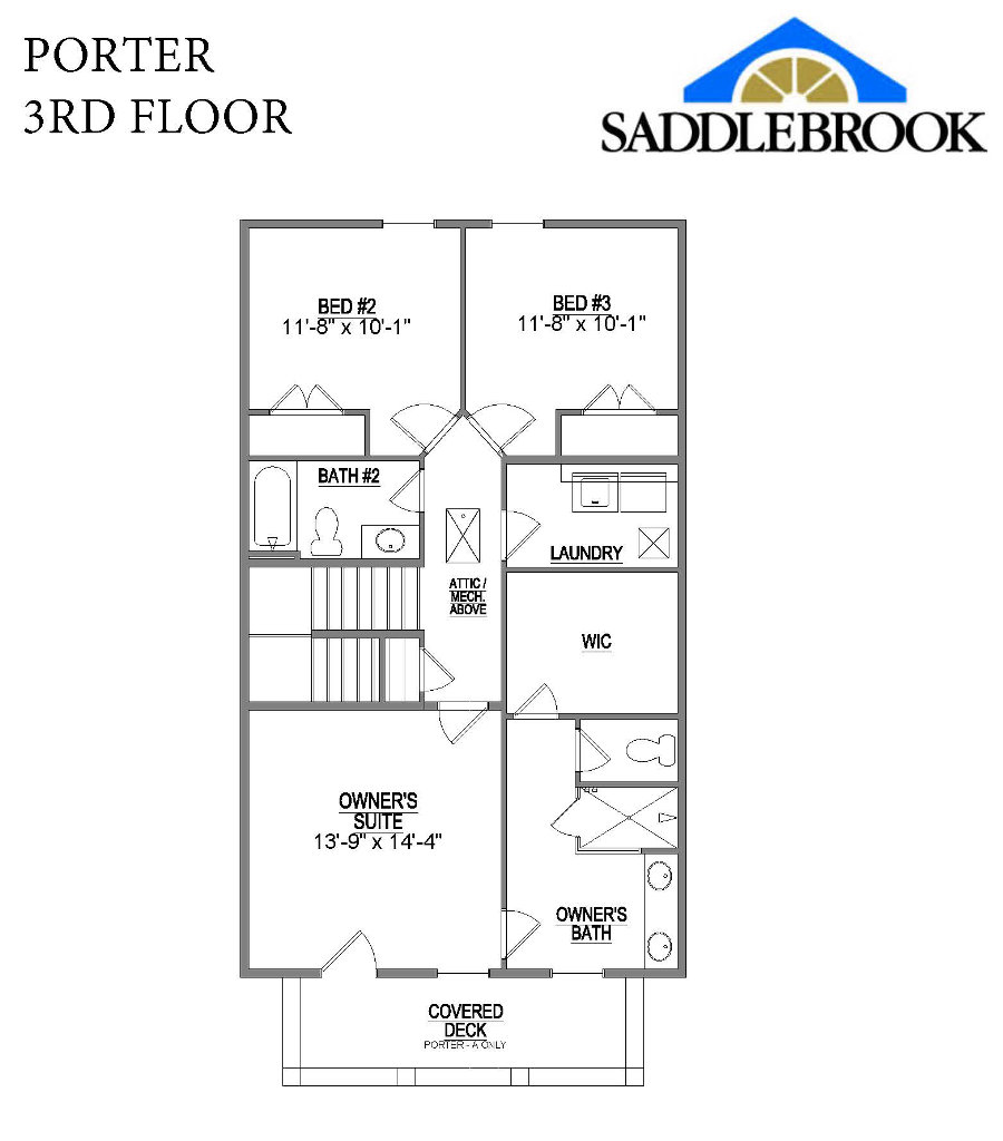 Floor plan for Porter
