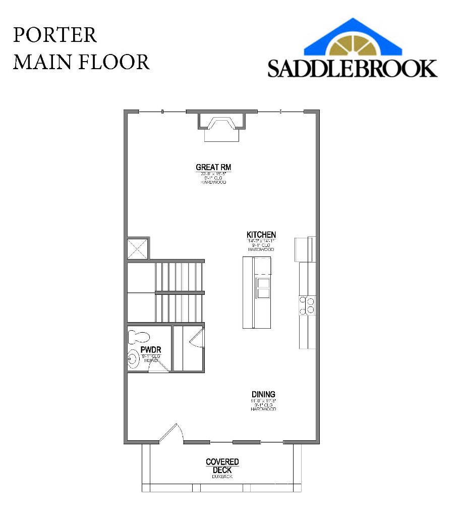 Floor plan for Porter